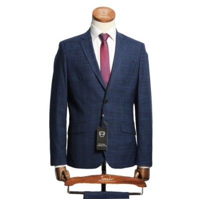 Мужской костюм "Карнешо" синий двойка slim fit