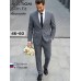 Мужской костюм "Винсент" серый двойка slim fit