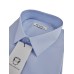Мужская рубашка "Silvestro Narmolitano" голубая slim fit